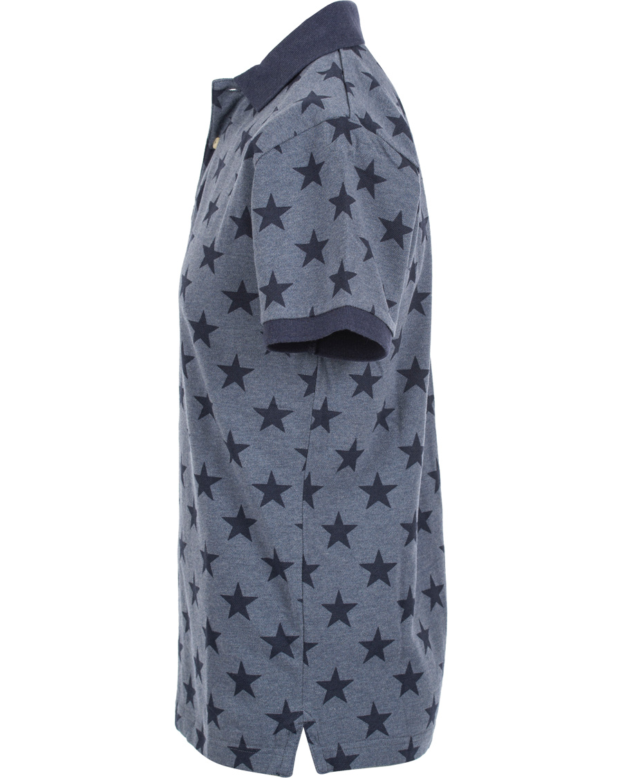 Heren | Polo's | GANT | Stars AOP Pique Rugger Bluebell Melange