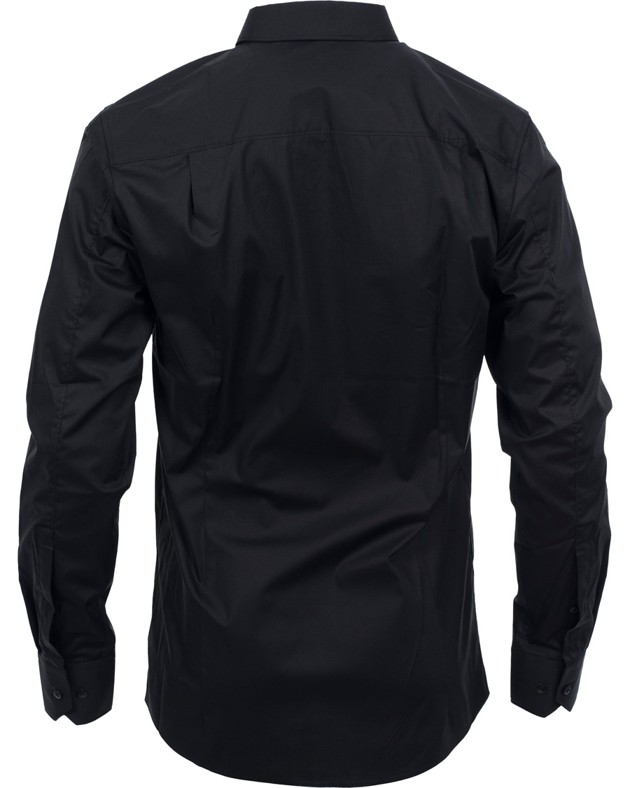 Heren | Overhemden | HUGO | Elisha Slim Fit Shirt Black
