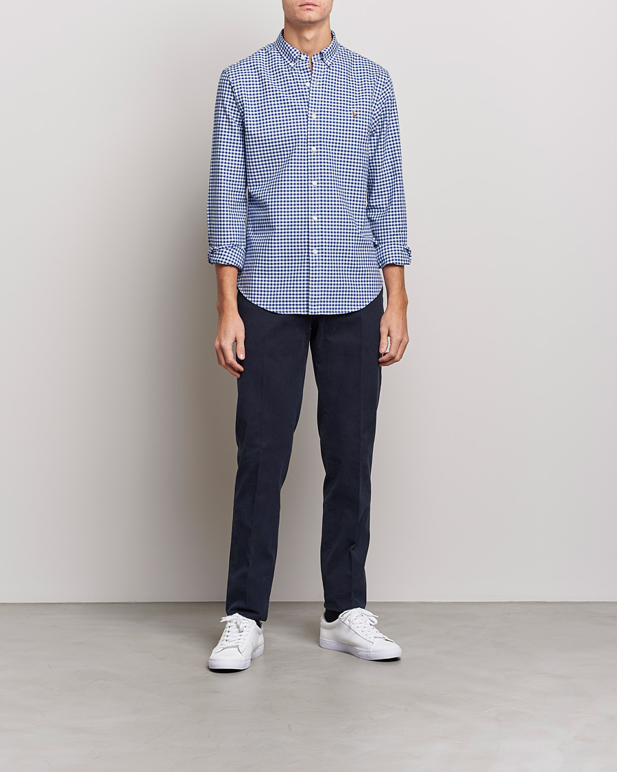 Heren | Overhemden | Polo Ralph Lauren | Slim Fit Shirt Oxford Blue/White Gingham