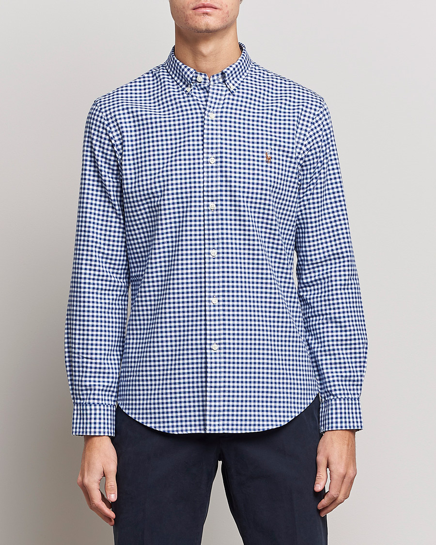 Heren | Overhemden | Polo Ralph Lauren | Slim Fit Shirt Oxford Blue/White Gingham