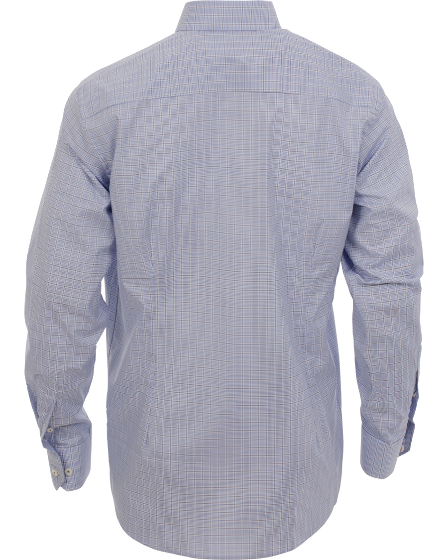 Heren | Overhemden | Eton | Contemporary Fit Shirt Red Ribbon Check Blue