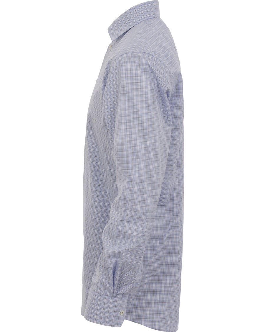 Heren | Overhemden | Eton | Contemporary Fit Shirt Red Ribbon Check Blue