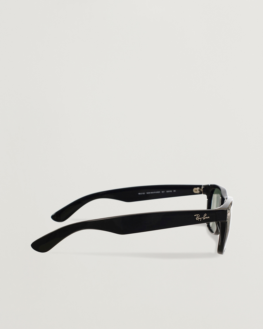 Heren | Zonnebrillen | Ray-Ban | New Wayfarer Sunglasses Black/Crystal Green