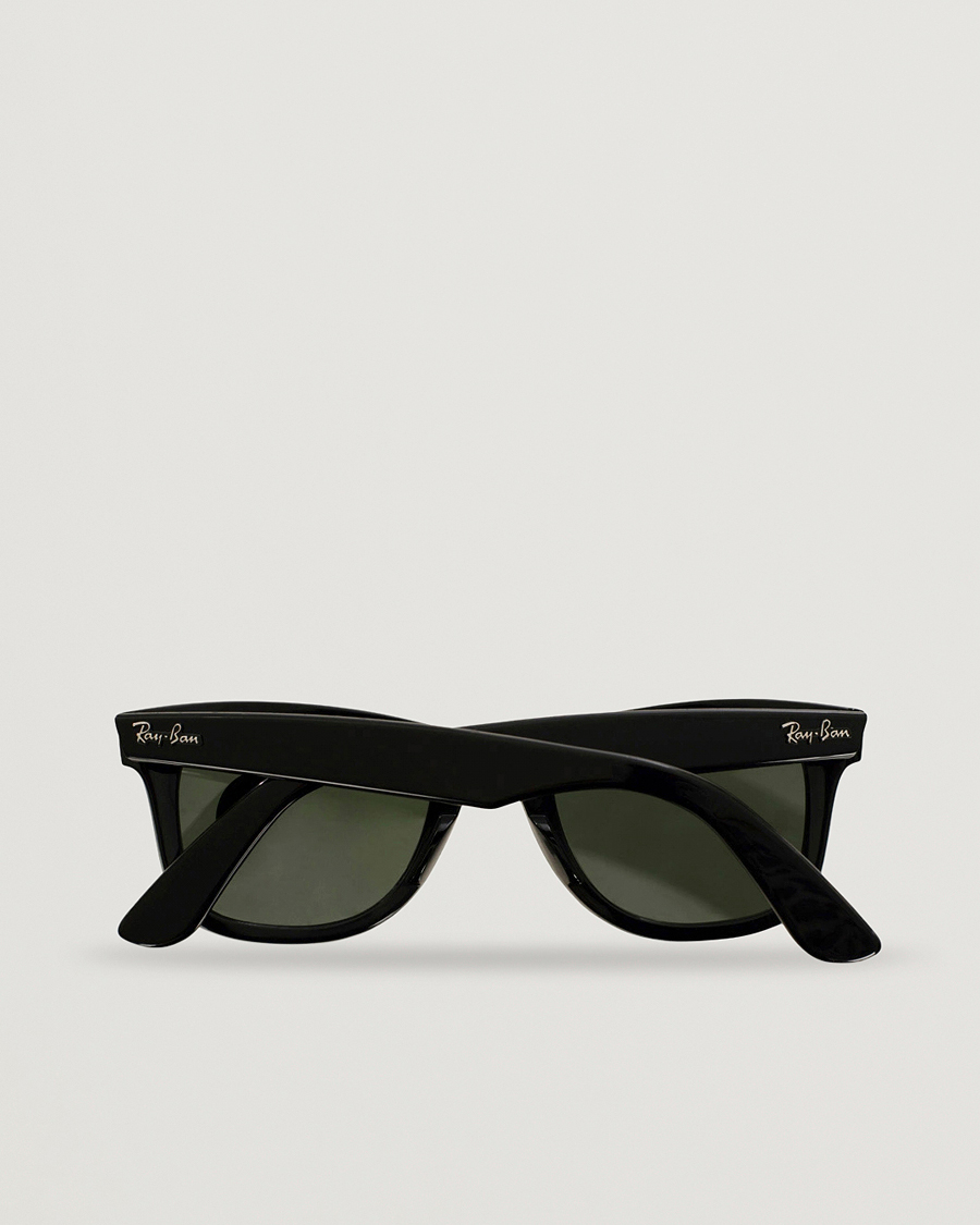 Heren | Zonnebrillen | Ray-Ban | Original Wayfarer Sunglasses Black/Crystal Green
