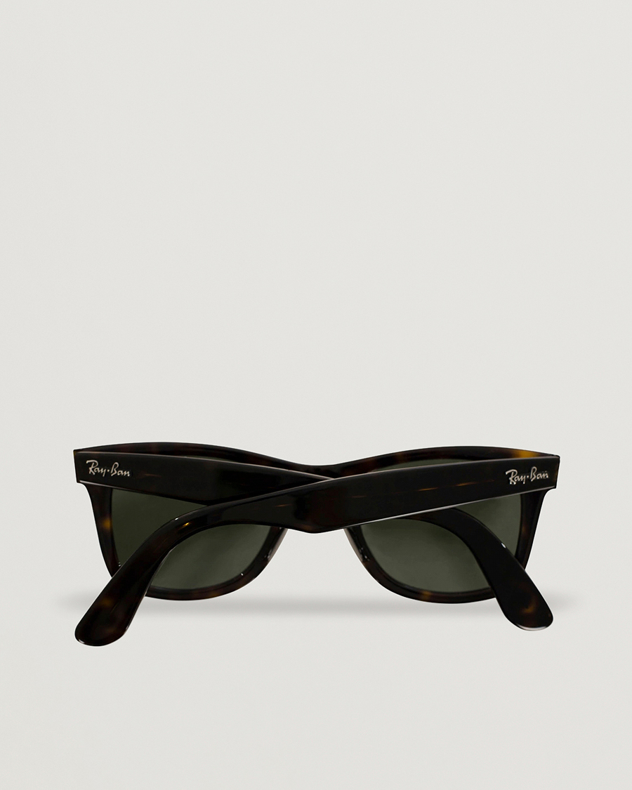Heren | Zonnebrillen | Ray-Ban | Original Wayfarer Sunglasses Tortoise/Crystal Green