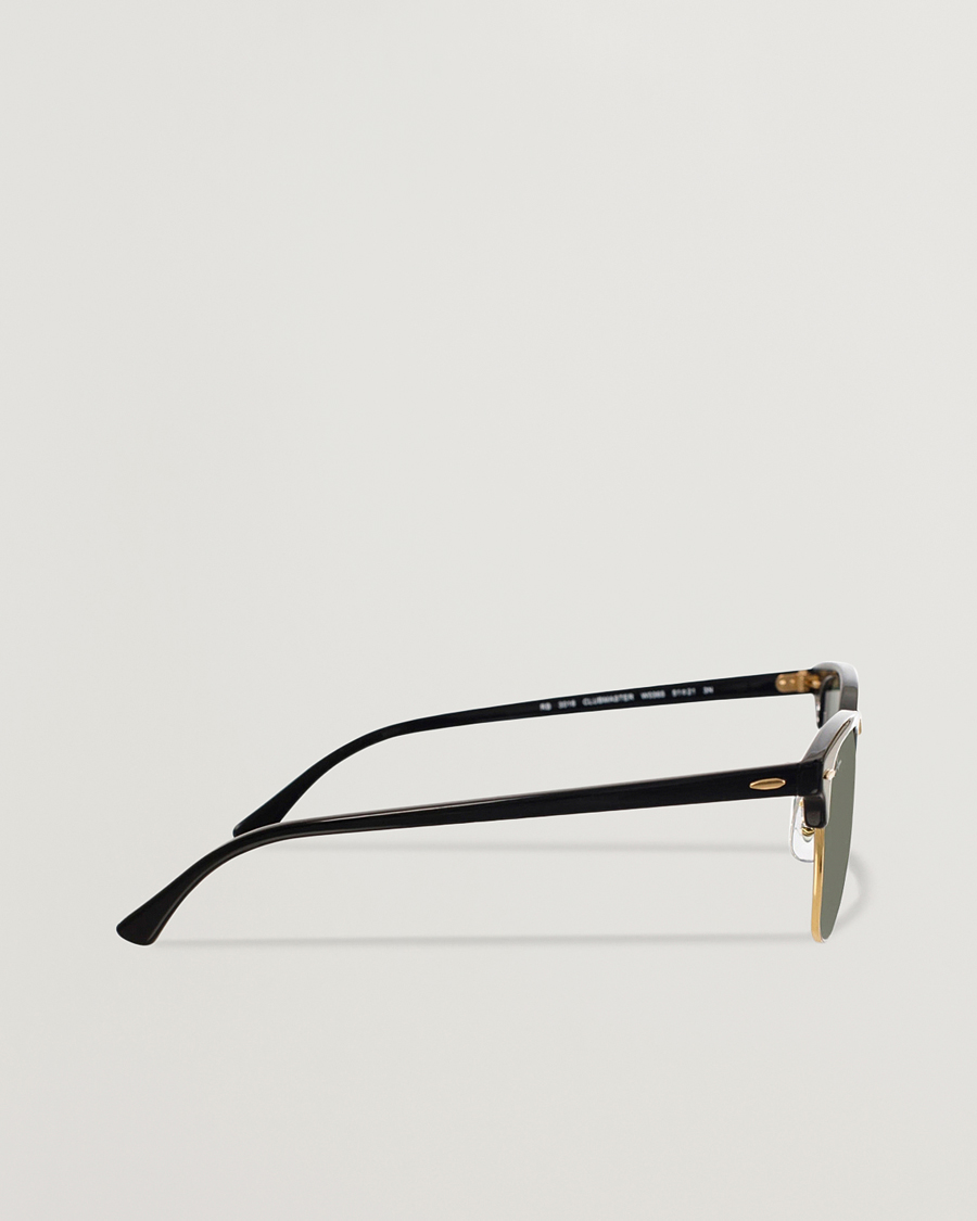 Heren | Zonnebrillen | Ray-Ban | Clubmaster Sunglasses Ebony/Crystal Green