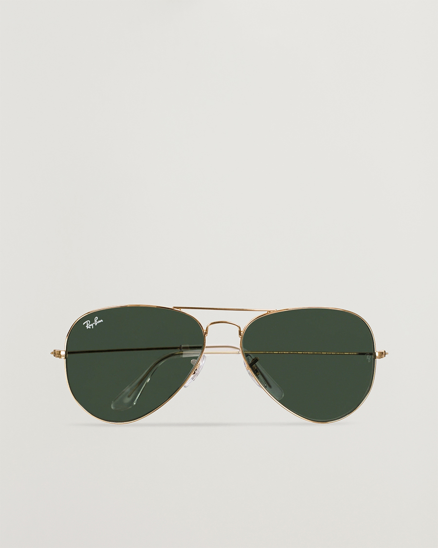 Heren | Zonnebrillen | Ray-Ban | 0RB3025 Aviator Large Metal Sunglasses Arista/Grey Green