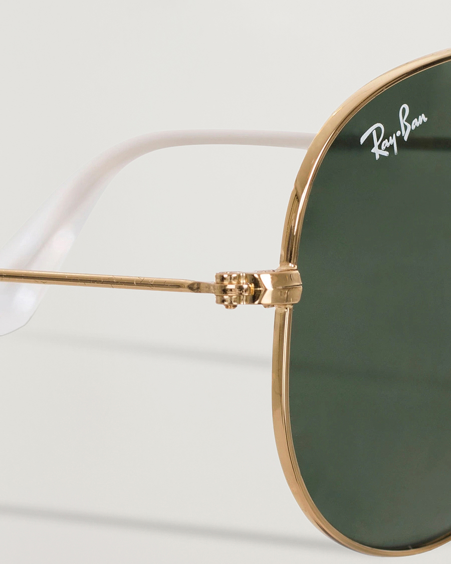Heren | Zonnebrillen | Ray-Ban | 0RB3025 Aviator Large Metal Sunglasses Arista/Grey Green
