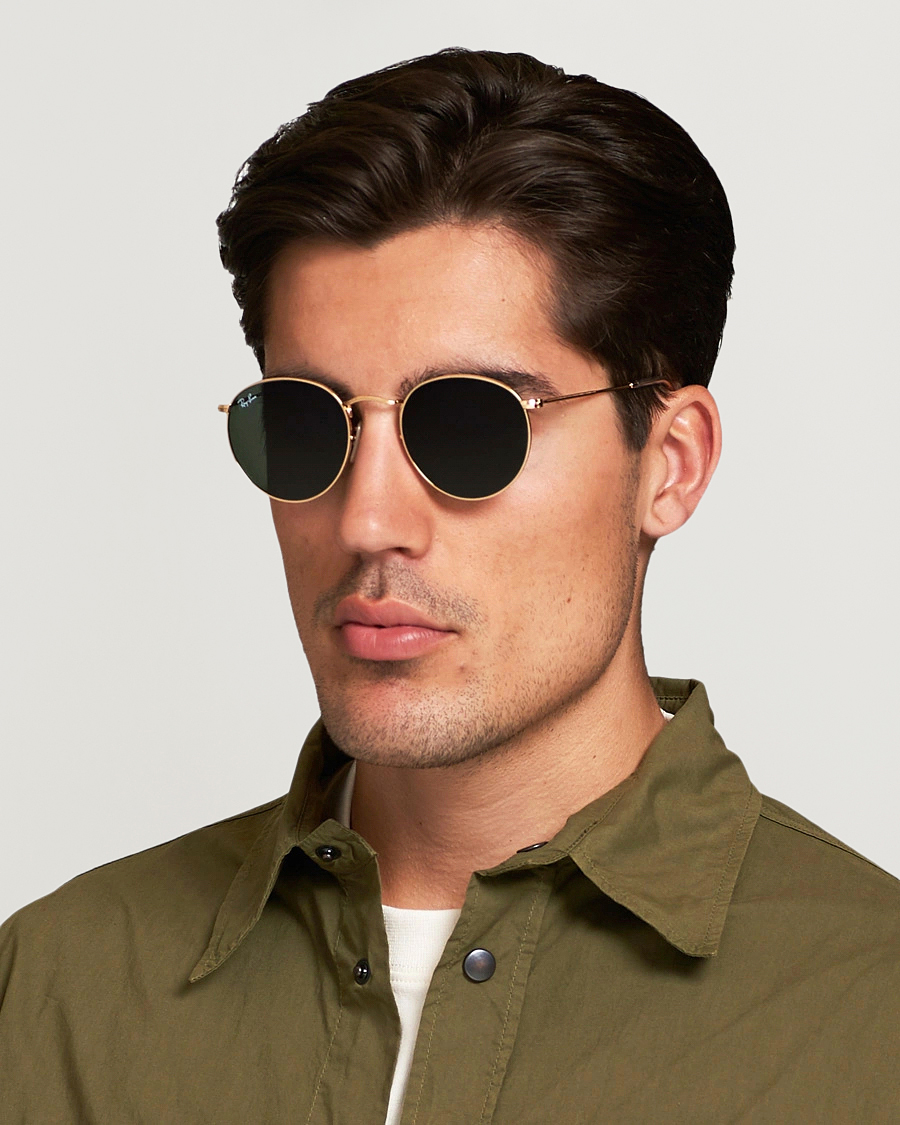 Men | Ray-Ban | Ray-Ban | RB3447 Metal Sunglasses Arista/Crystal Green