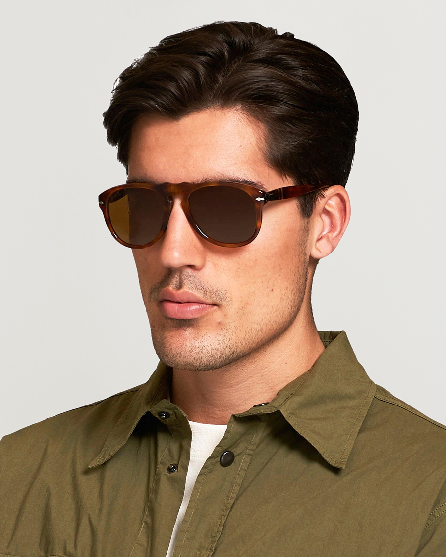 Heren |  | Persol | 0PO0649 Sunglasses Light Havana/Crystal Brown