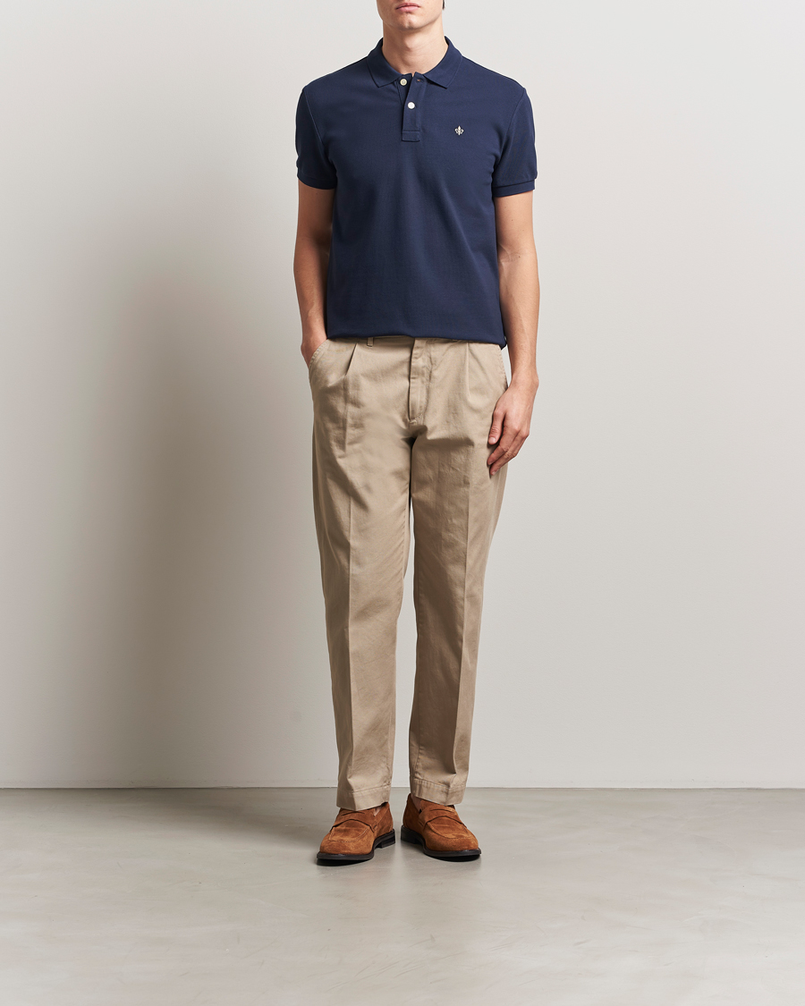 Heren | Polo's | Morris | New Piqué Navy