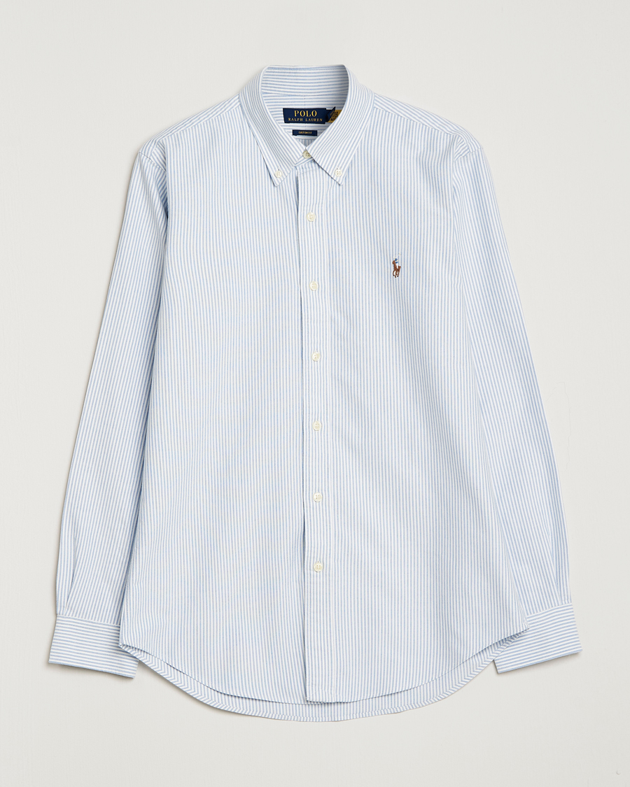 Heren | Overhemden | Polo Ralph Lauren | Custom Fit Oxford Shirt Stripes Blue