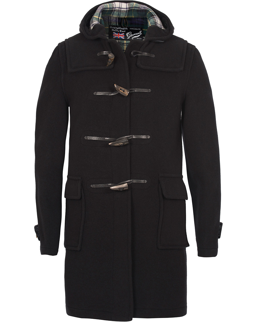 Heren | Jassen | Gloverall | Morris Duffel Coat Black