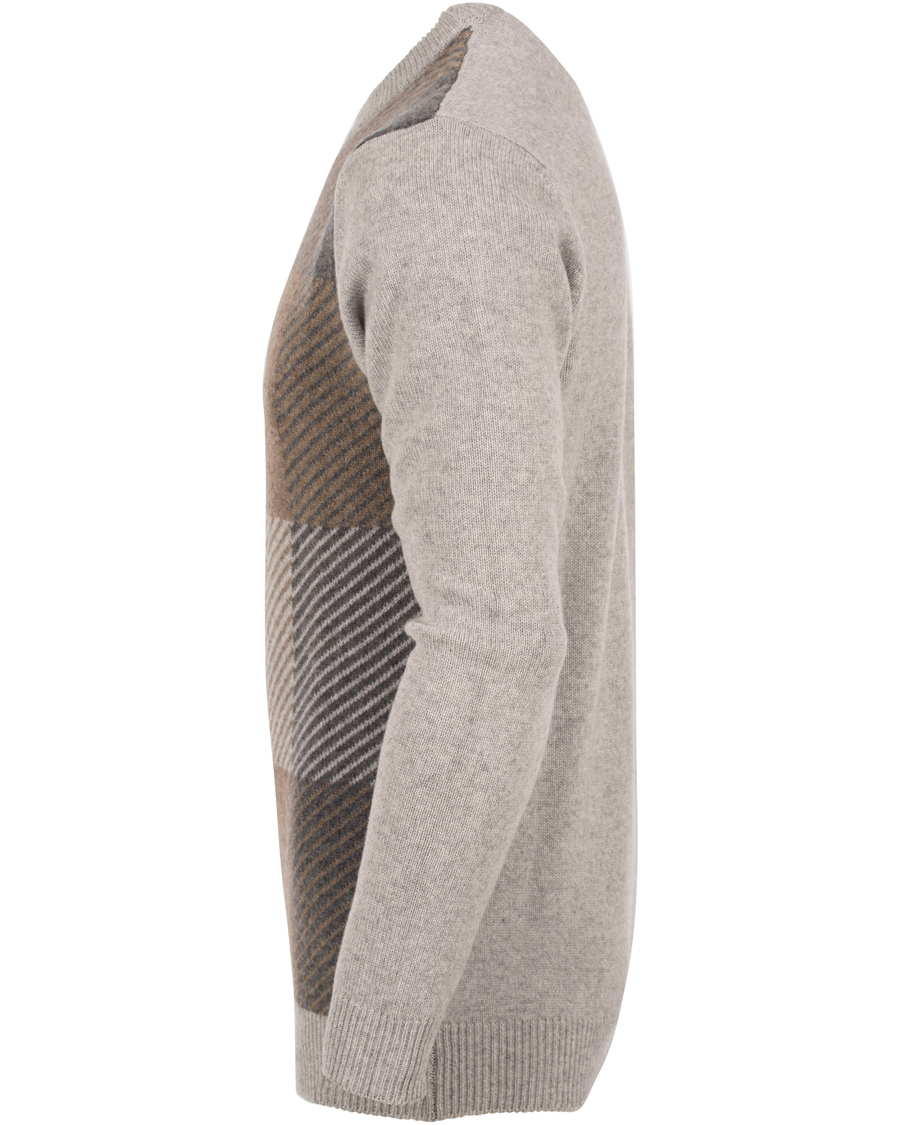 Heren | Truien | Aquascutum | Freddie Club Check Intarsia Knit Sweater Vicuna