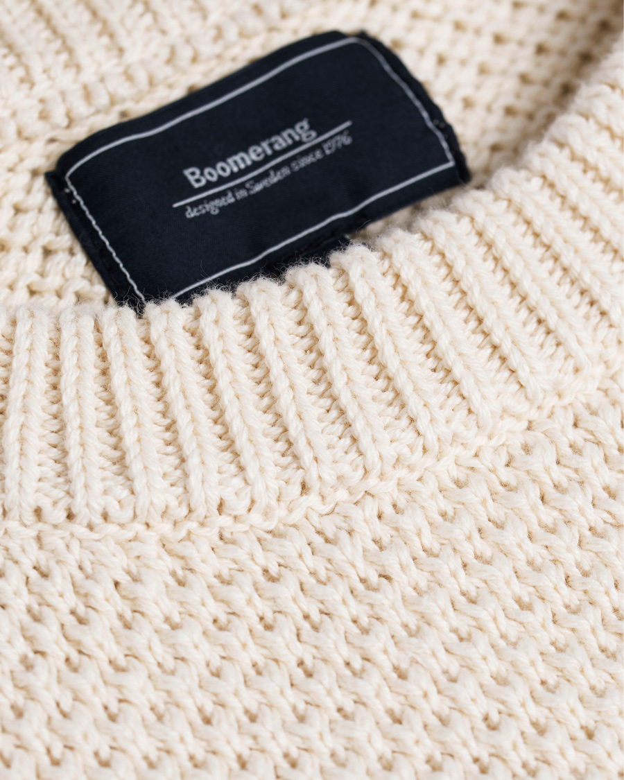 Heren | Truien | Boomerang | Rörvik Structured Knit Pannacotta