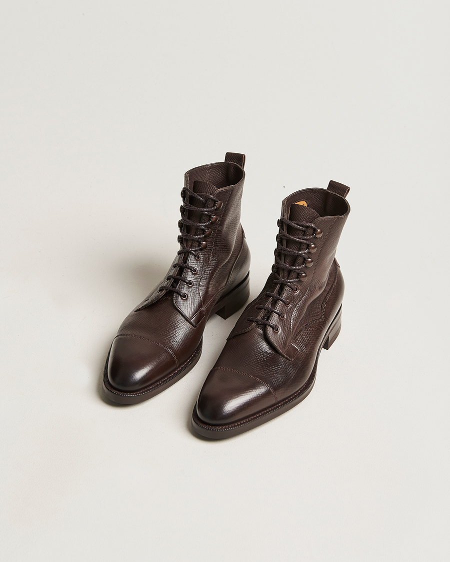 Heren |  | Edward Green | Galway Grained Boot Dark Brown Utah Calf