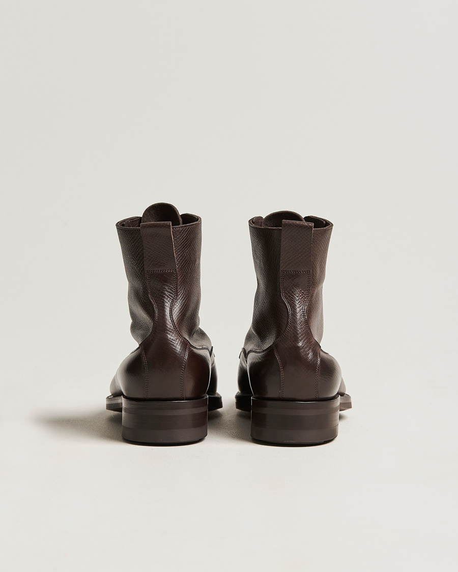 Heren | Laarzen | Edward Green | Galway Grained Boot Dark Brown Utah Calf