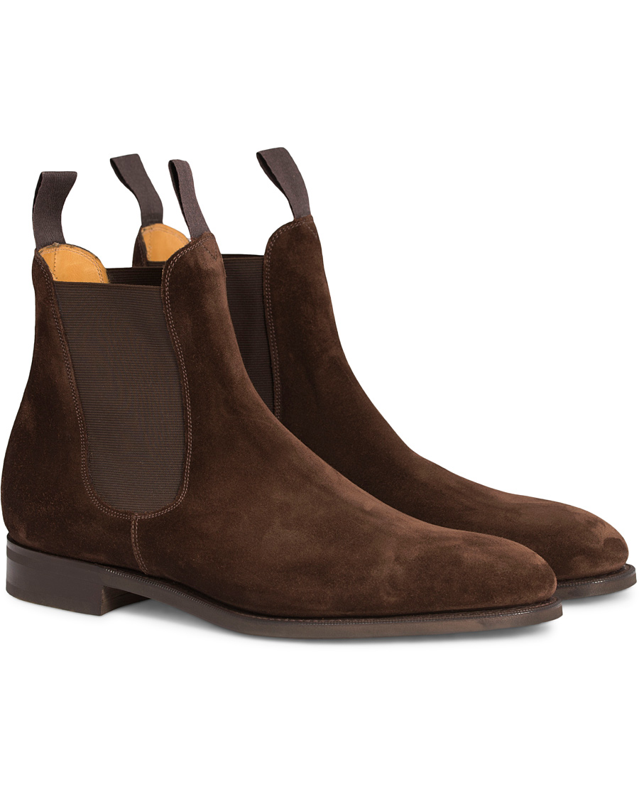Heren | | Edward Green | Newmarket Chelsea Boot Mink Suede