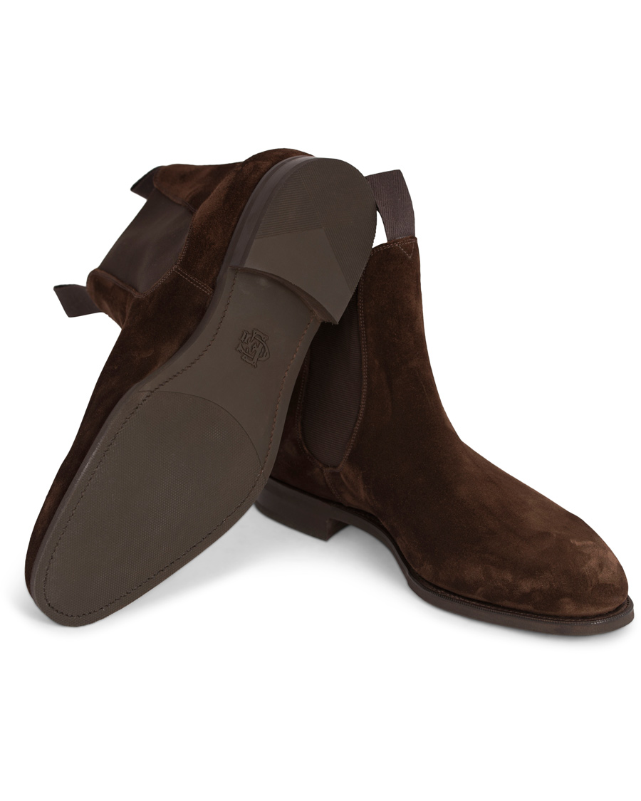 Heren | | Edward Green | Newmarket Chelsea Boot Mink Suede