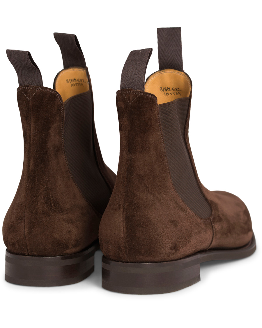Heren | | Edward Green | Newmarket Chelsea Boot Mink Suede