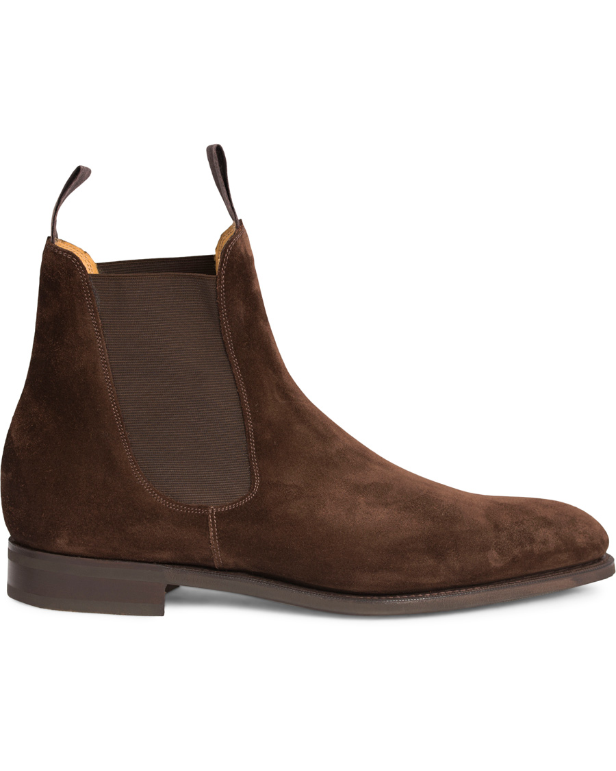 Heren | | Edward Green | Newmarket Chelsea Boot Mink Suede