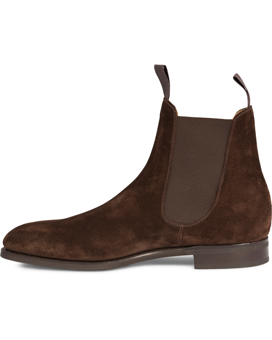 Heren | | Edward Green | Newmarket Chelsea Boot Mink Suede