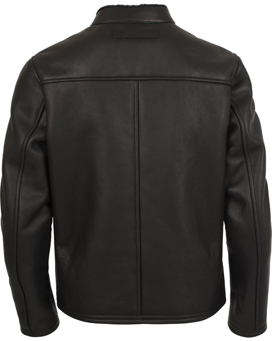 Heren | Jassen | GANT | The Racer Shearling Jacket Black