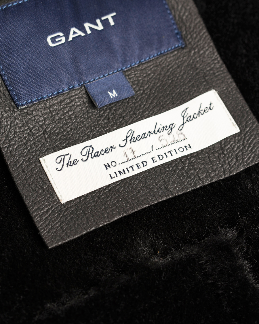 Heren | Jassen | GANT | The Racer Shearling Jacket Black