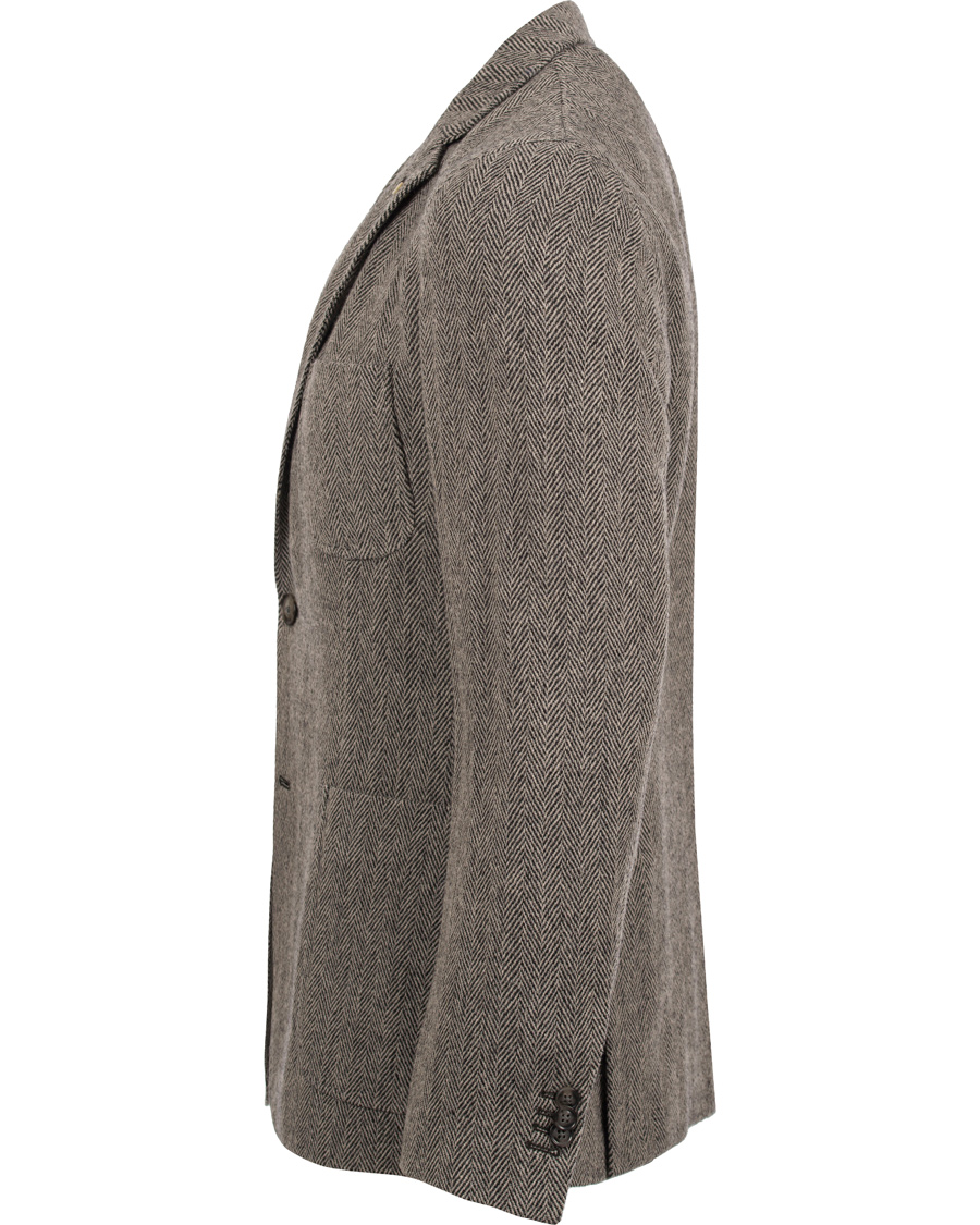 Heren | Blazers | GANT | The Arcive Herringbone Blazer Antracite Melange