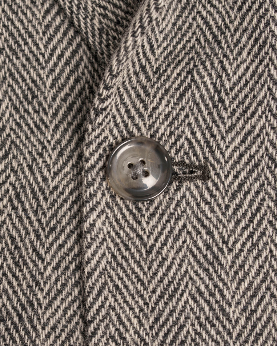 Heren | Blazers | GANT | The Arcive Herringbone Blazer Antracite Melange