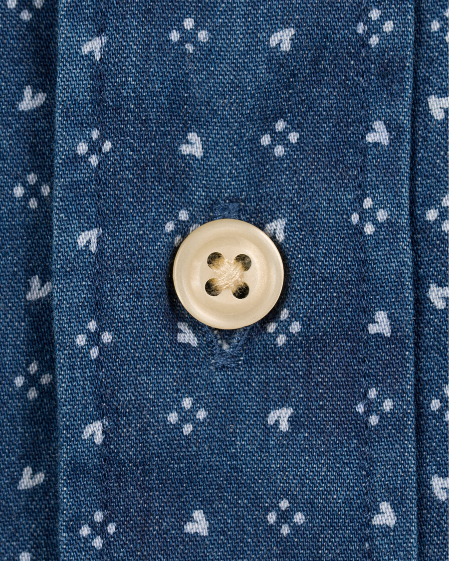 Heren | Overhemden | GANT | Manhattan Indigo Fitted Body Shirt Indigo