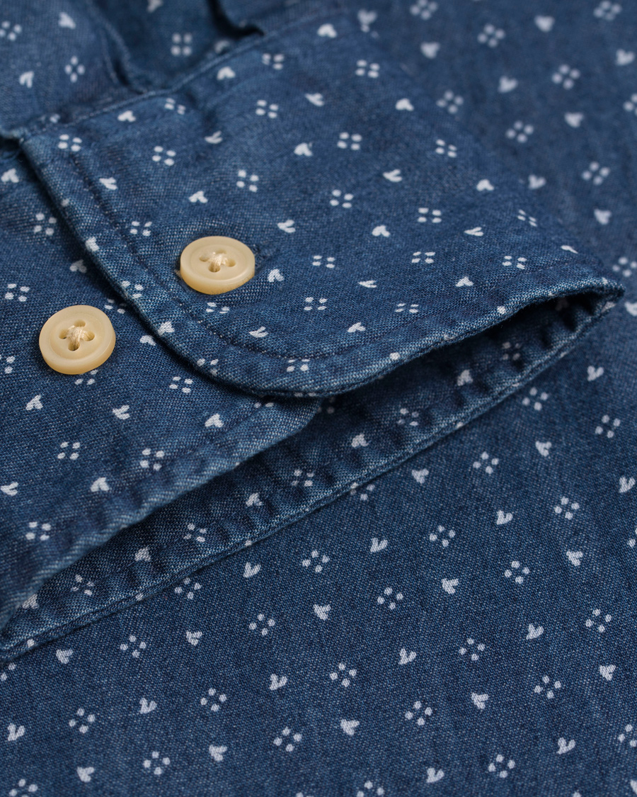 Heren | Overhemden | GANT | Manhattan Indigo Fitted Body Shirt Indigo