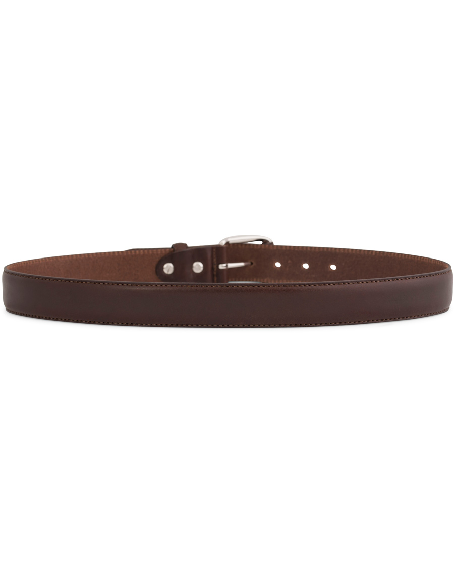 Heren | GANT Plain Leather 3,5 cm Belt Dark Brown | GANT | Plain Leather 3,5 cm Belt Dark Brown
