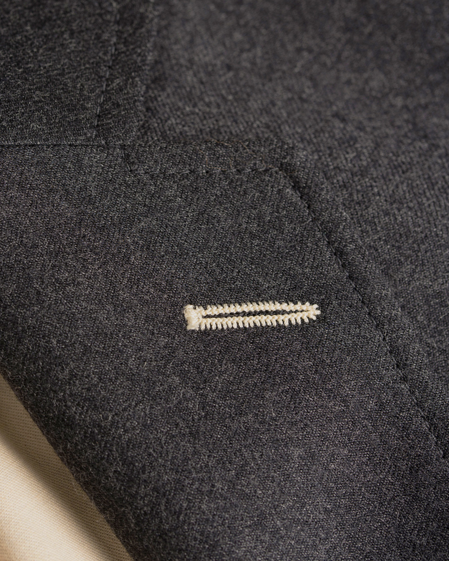 Heren | Blazers | GANT Rugger | The Luxe Flannel Blazer Graphite Melange