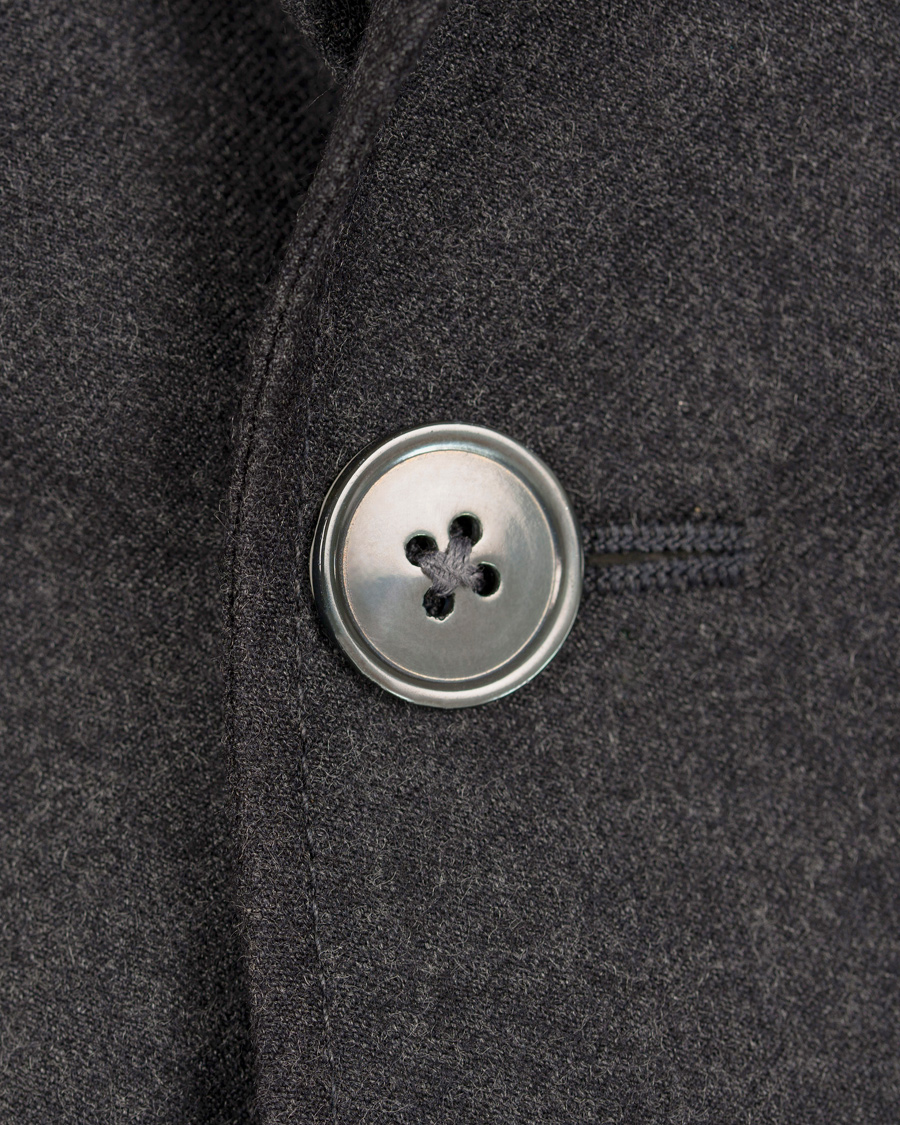 Heren | Blazers | GANT Rugger | The Luxe Flannel Blazer Graphite Melange