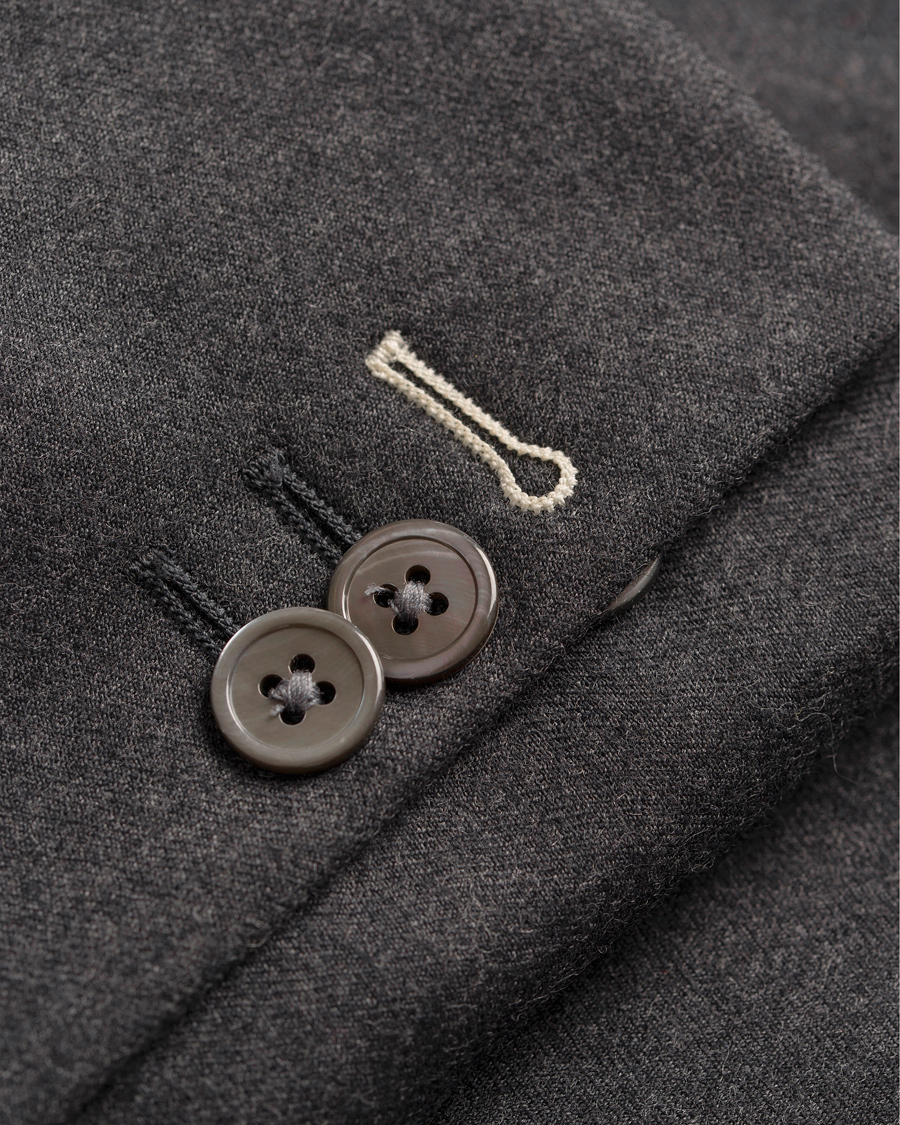 Heren | Blazers | GANT Rugger | The Luxe Flannel Blazer Graphite Melange