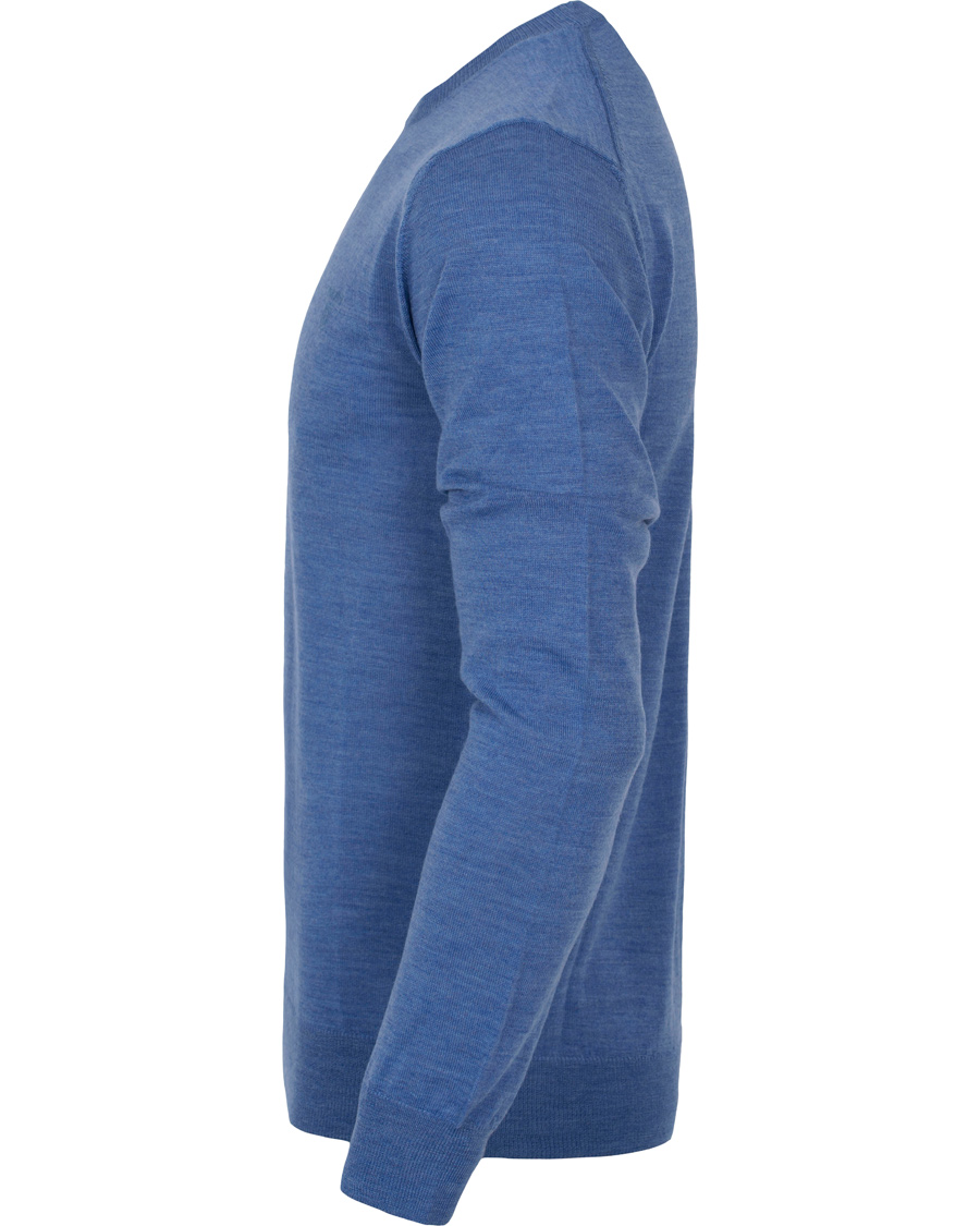 Heren | Truien | GANT | Lightweight Merino Wool Crew Blue Melange