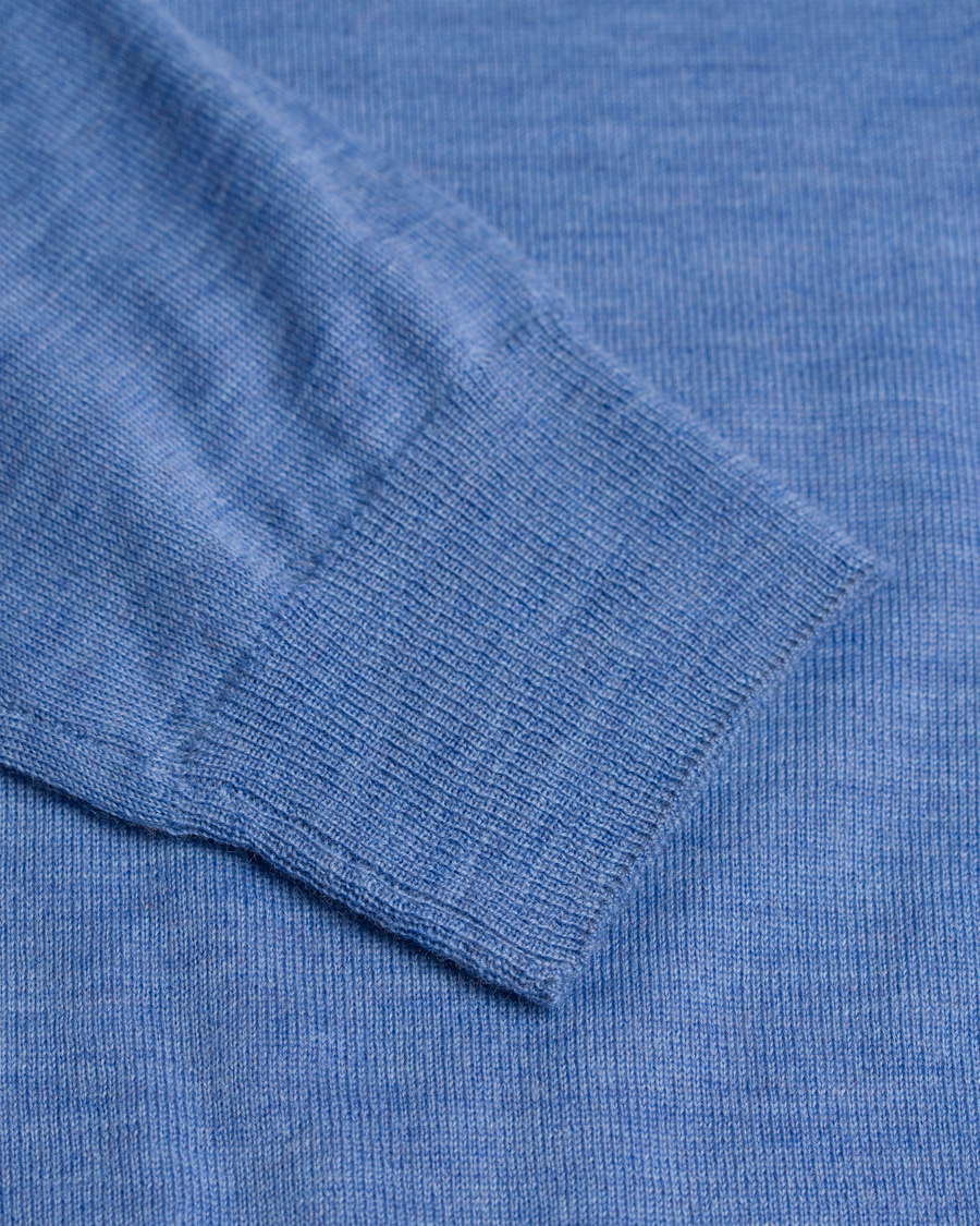 Heren | Truien | GANT | Lightweight Merino Wool Crew Blue Melange