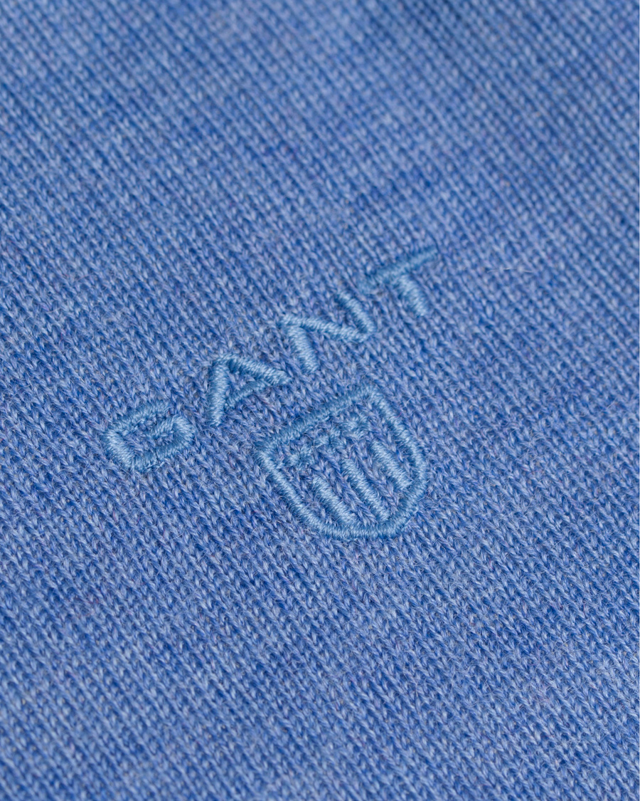 Heren | Truien | GANT | Lightweight Merino Wool Crew Blue Melange