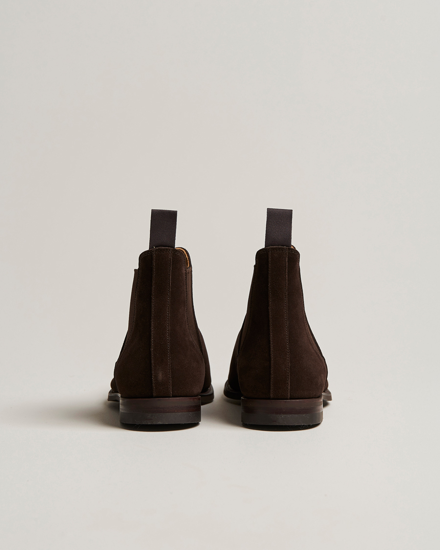 Heren | Laarzen | Crockett & Jones | Chelsea 8 Boot Dark Brown Suede