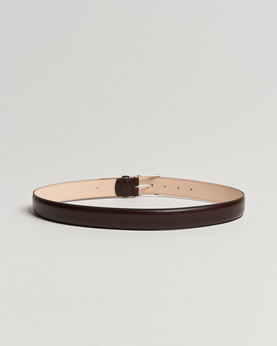 Heren | Best of British | Crockett & Jones | Belt 3,2 cm Dark Brown Calf