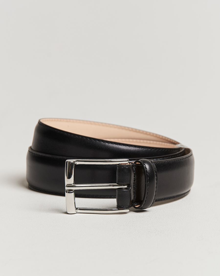 Heren | Riemen | Crockett & Jones | Belt 3,2 cm Black Calf