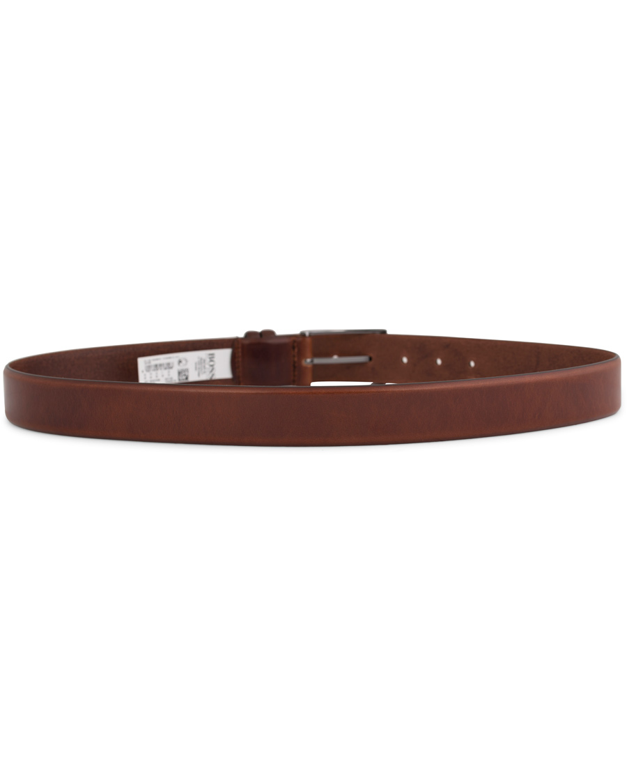Heren | BOSS Carmello Leather Belt 3,5 cm Medium Brown | BOSS BLACK | BOSS Carmello Leather Belt 3,5 cm Medium Brown