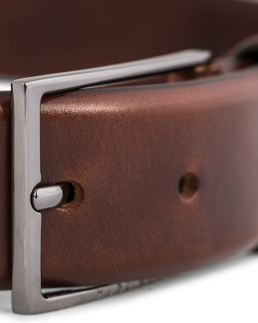 Heren | BOSS Carmello Leather Belt 3,5 cm Medium Brown | BOSS BLACK | BOSS Carmello Leather Belt 3,5 cm Medium Brown
