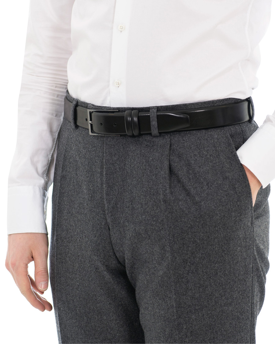 Heren | BOSS Carmello Leather Belt 3,5 cm Black | BOSS BLACK | BOSS Carmello Leather Belt 3,5 cm Black