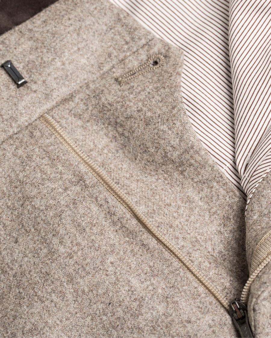 Heren | Broeken | Morris Heritage | Fred 100's Flannel Trousers Camel 52