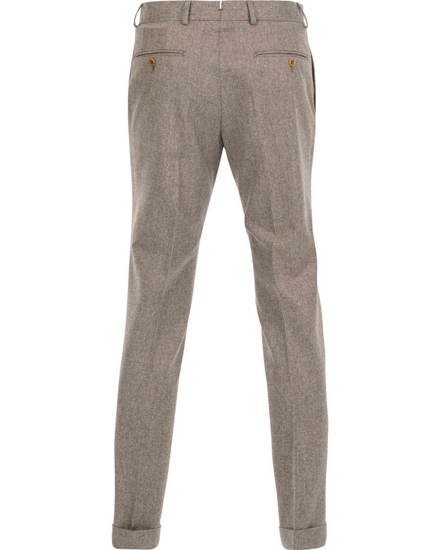 Heren | Broeken | Morris Heritage | Fred 100's Flannel Trousers Camel 52