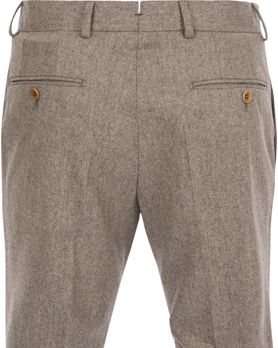 Heren | Broeken | Morris Heritage | Fred 100's Flannel Trousers Camel 52