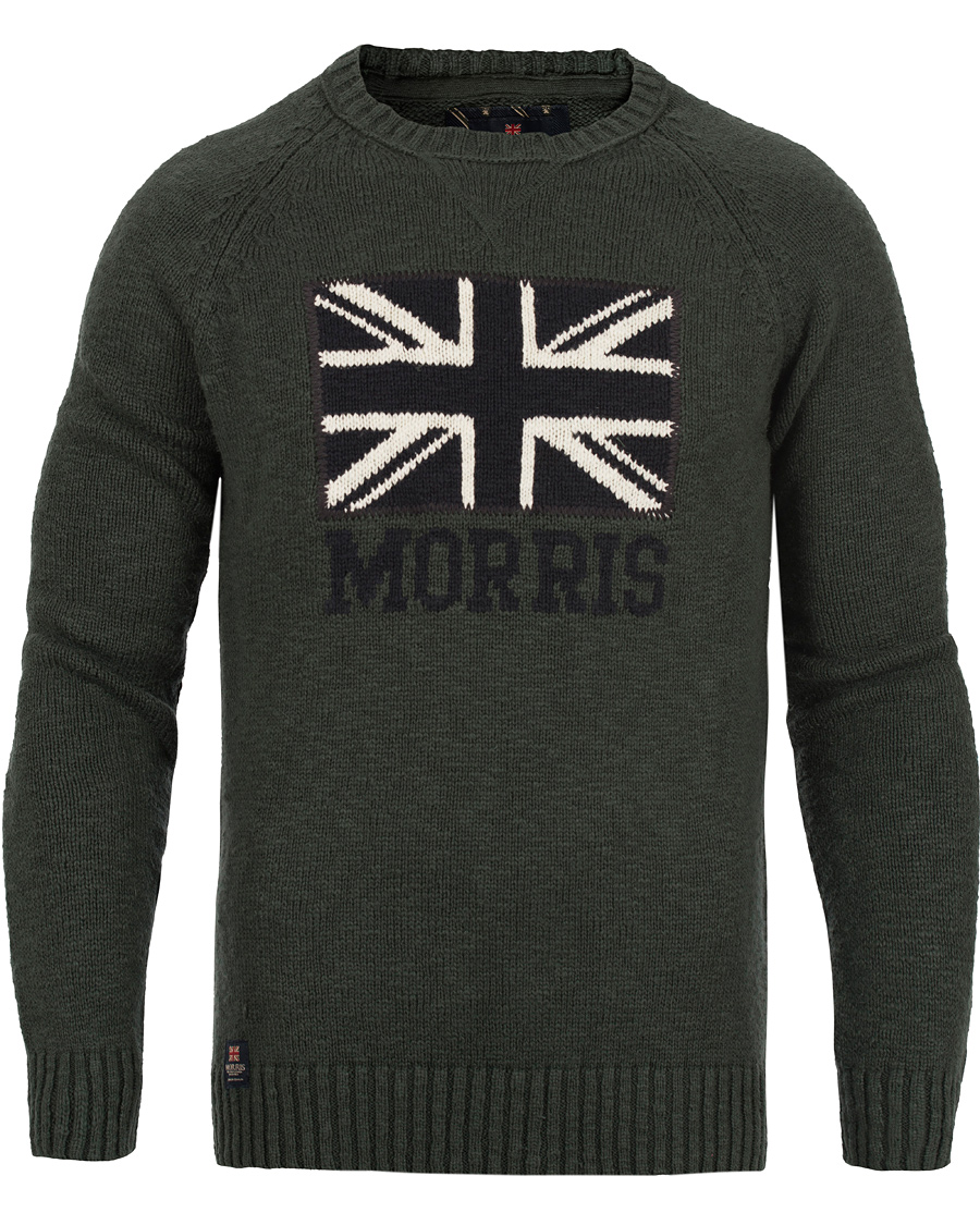 Heren | Truien | Morris | Britain O-Neck Green