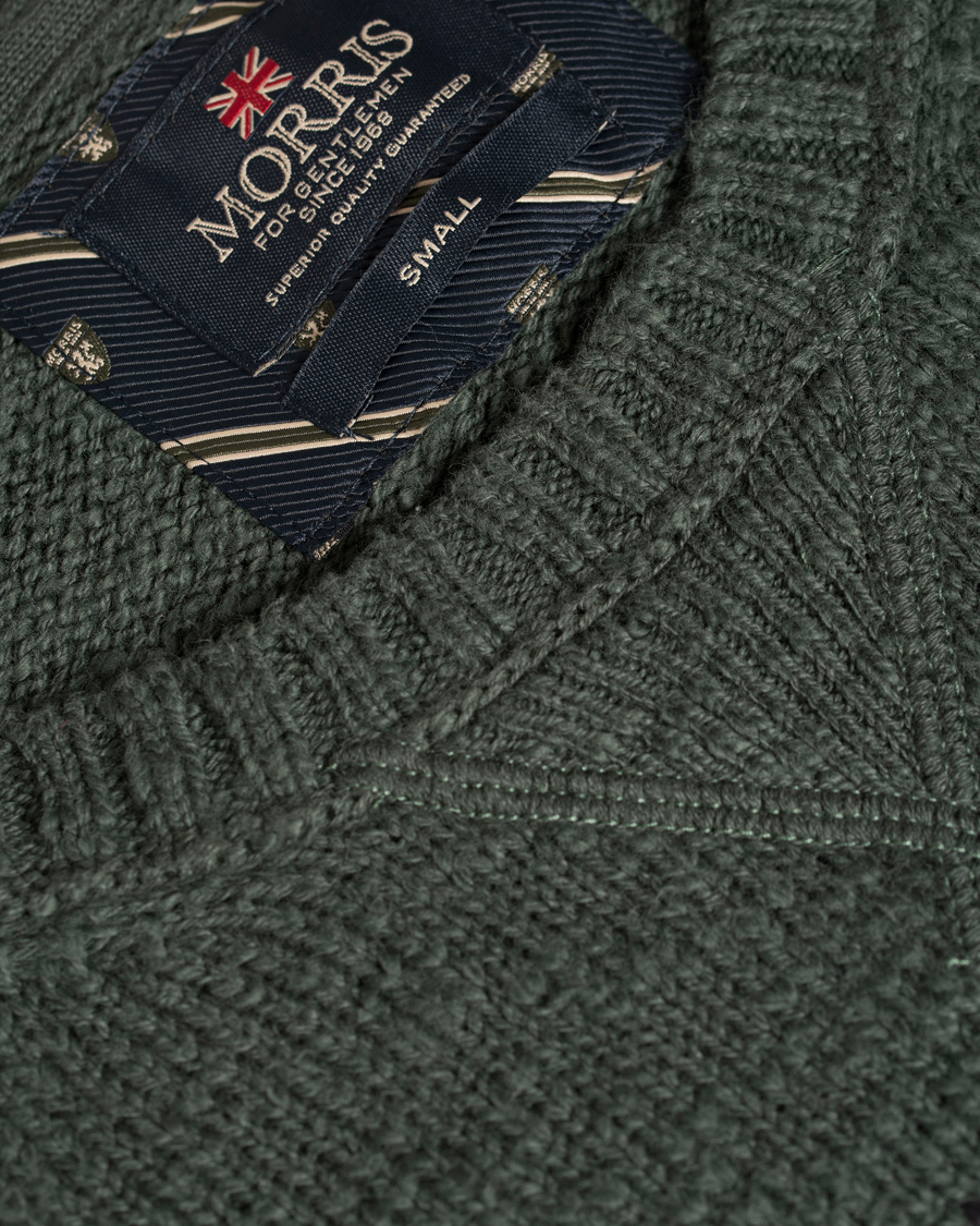 Heren | Truien | Morris | Britain O-Neck Green